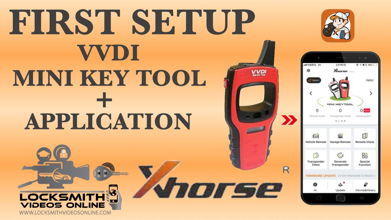 XHorse VVDI Mini Key Tool + XHorse Application First Setup