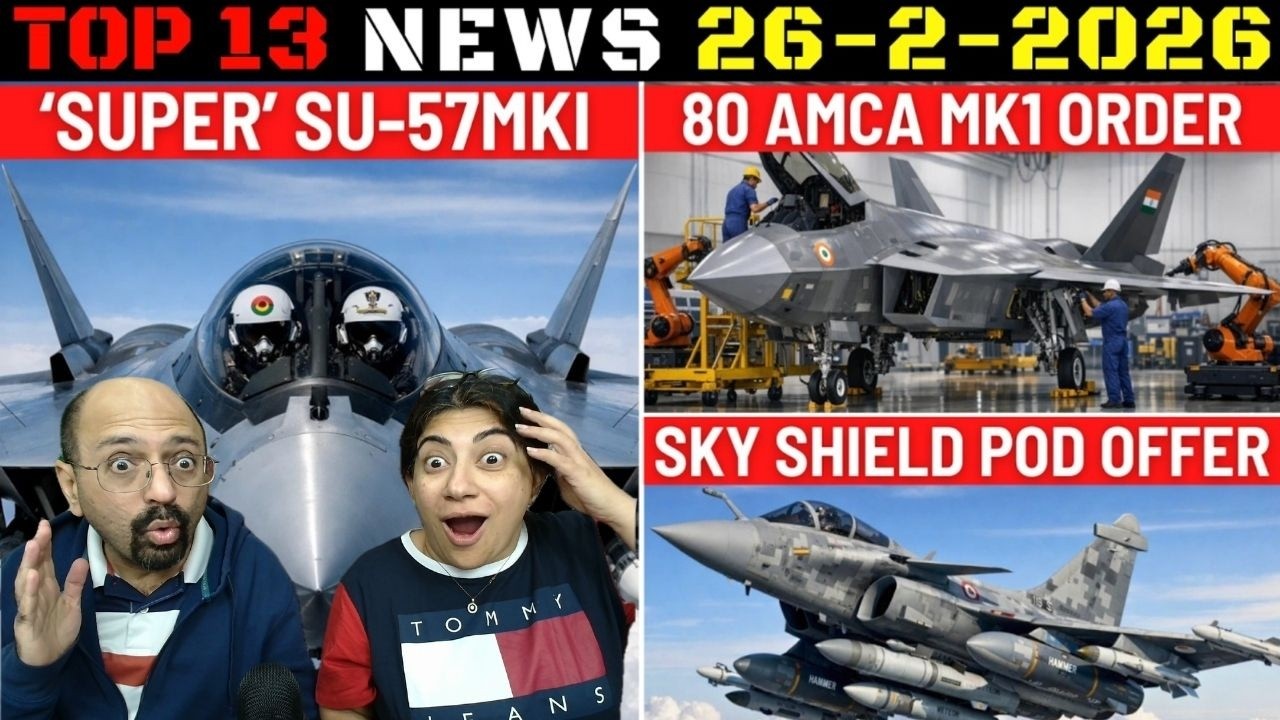 Indian Defence Updates : New Super Su-57MKI,80 AMCA MK1 Order,Sky Sting Deal,Sky Shield Pod Offer