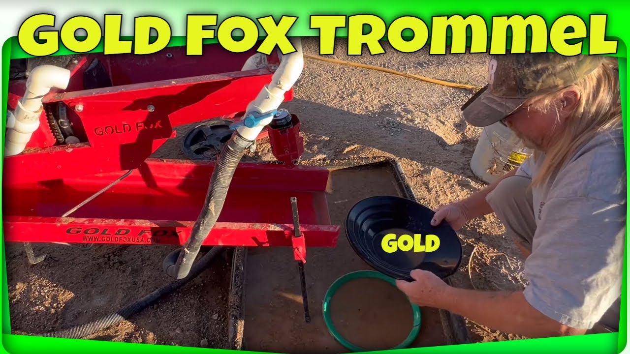 Testing Gold Fox Trommel / I have dirt from a wash looking for Gold.