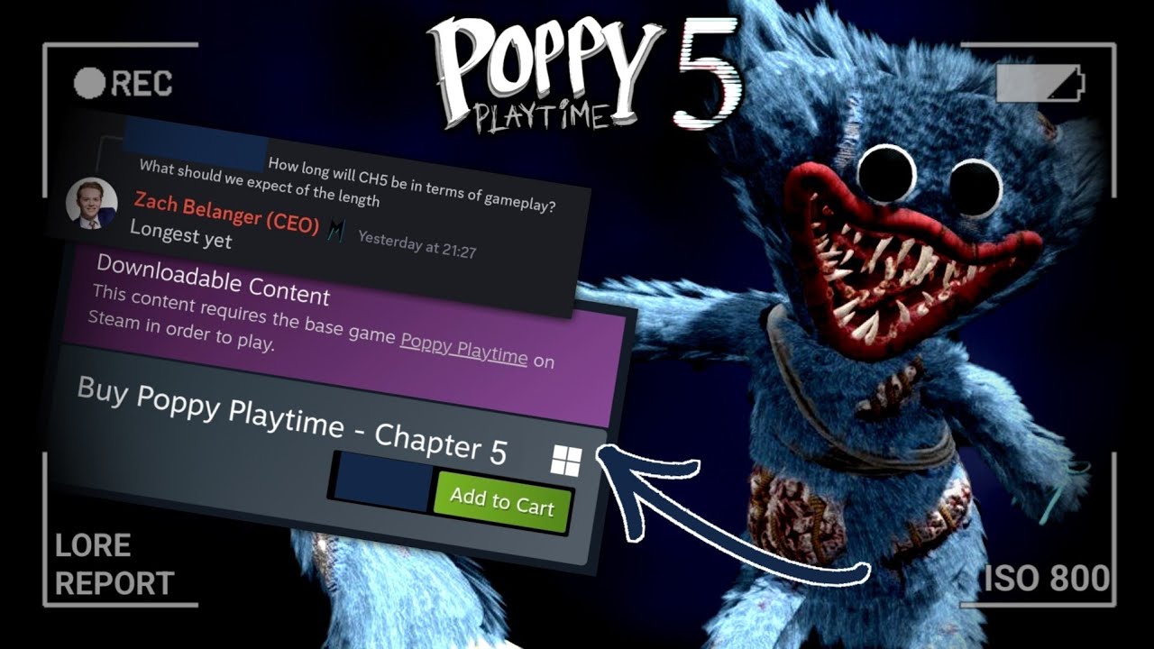 Poppy Playtime, глава 5 &mdash; ЦЕНА ИГРЫ и новые официальные сообщения от генерального директора Mob E...