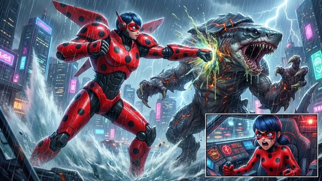GIANT ROBOT LADYBUG AWAKENS! 🤖⚡ Epic Pacific Rim–Style Battle | 4K Miraculous Ladybug Animation