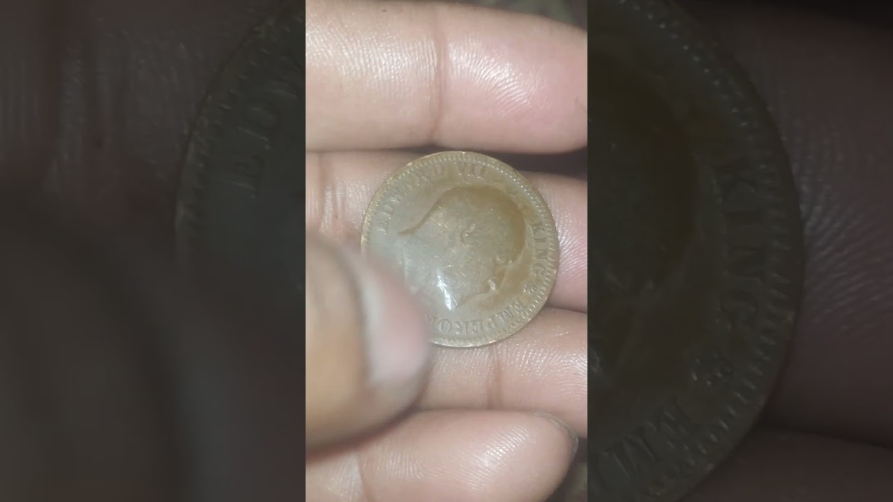 one quarter anna Indian 1908 king emperor EDWARD VII rear coin price 50000 r