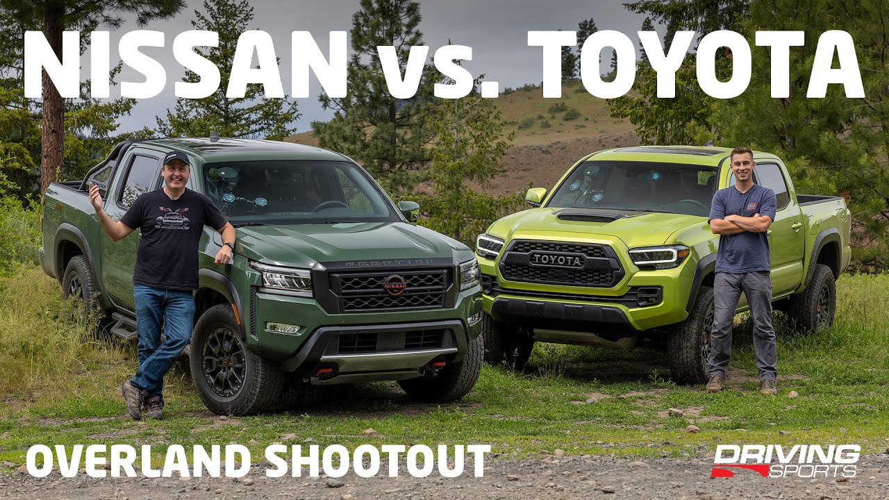 2022 Toyota Tacoma TRD PRO vs. Nissan Frontier Pro-4X Off-Road Adventure