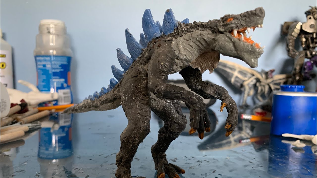 Animated Godzilla 1998 Rubber Sculpture