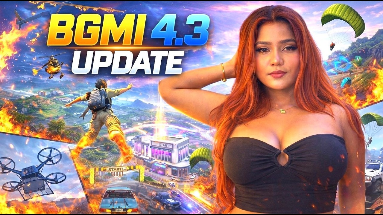 SHERNI ON HUNT🦁BGMI NEW 4.3 UPDATE🔥