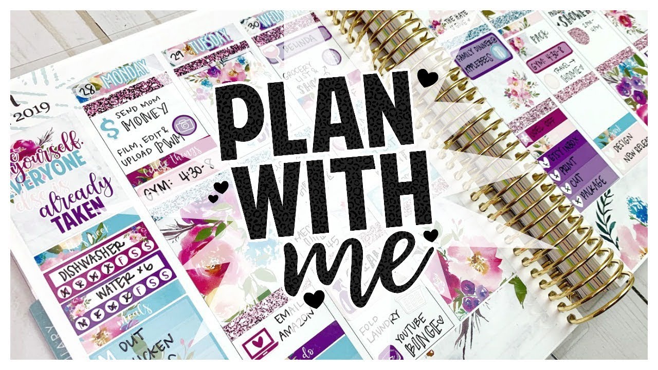 Plan With Me ❤️ Jan 28-Feb 3 ❤️ Ft. Soda Pop Studio