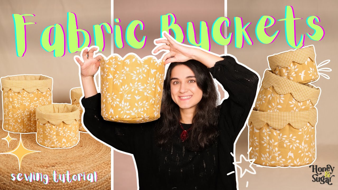 Sewing Fabric Buckets: Beginner-Friendly Skill Building + PDF Pattern