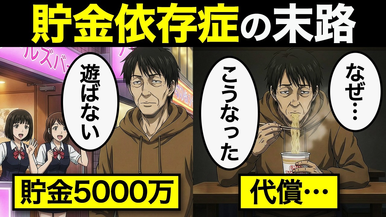 【漫画】※超危険※ 50代貯金依存症の末路…