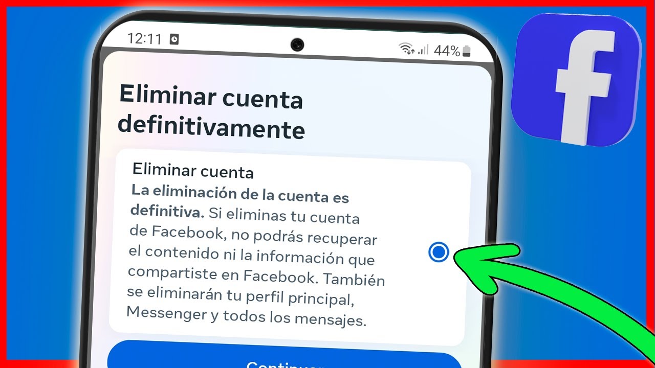 Cómo ELIMINAR CUENTA DE FACEBOOK 2025