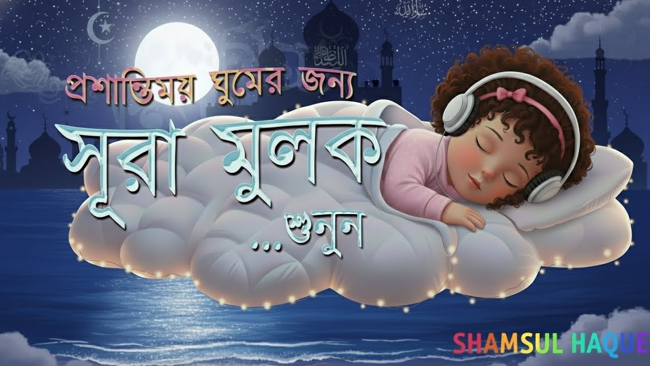 চোখ বন্ধ করে শুনুন হৃদয় প্রশান্তির সূরা মুলক 🤍 | ভয় দূর করার তিলাওয়াত | Shamsul Haque
