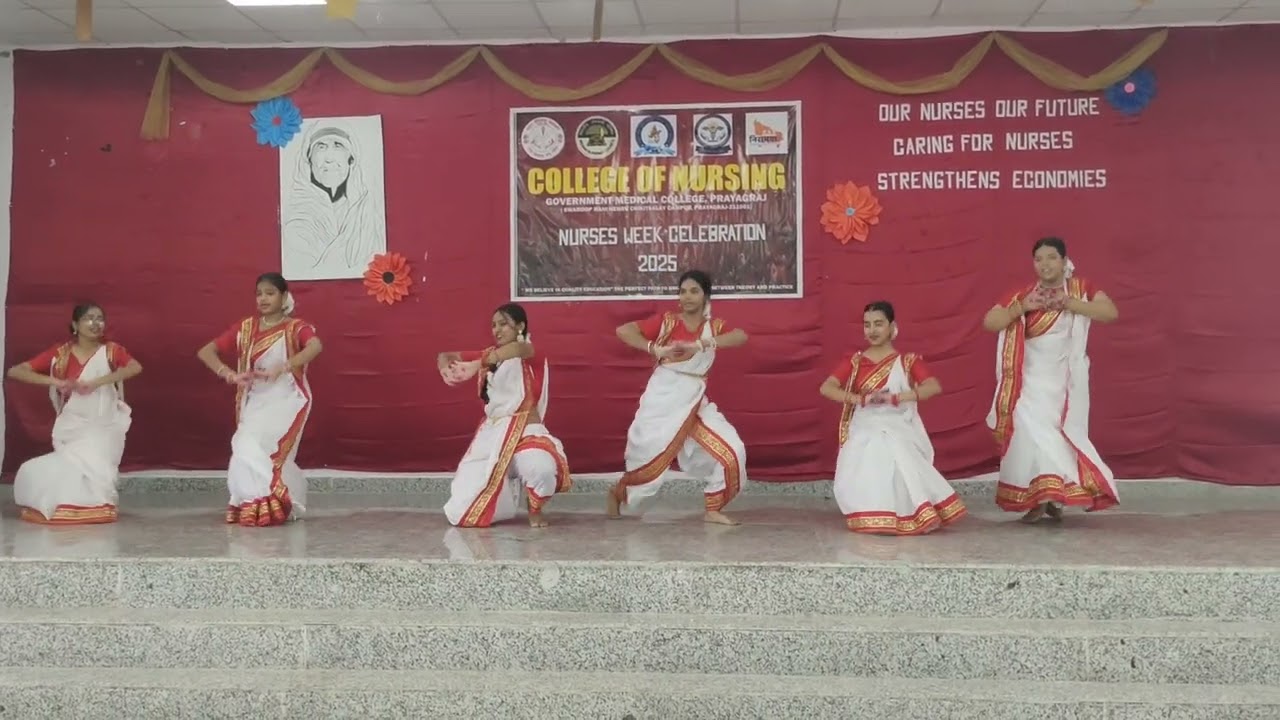 Group Dance performances By Blue house #nurseday l#nursinglife #collegelife