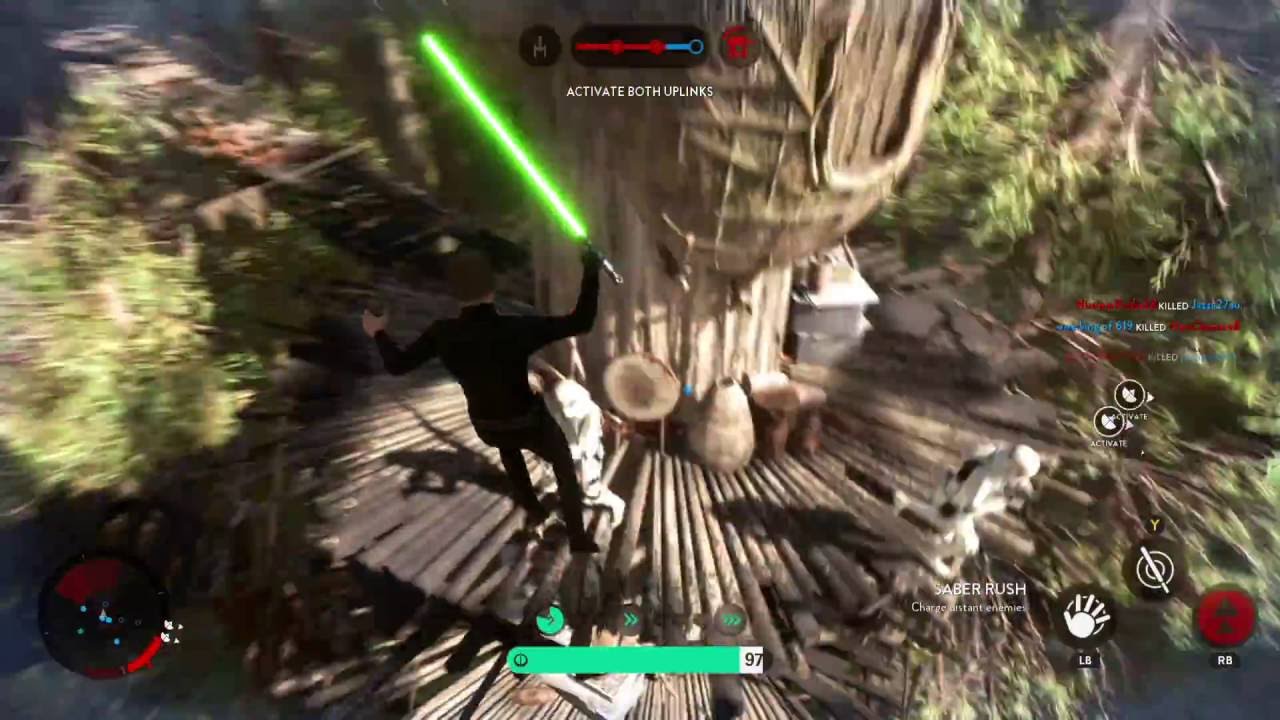 Star Wars Battlefront: Luke Skywalker gameplay 130 killstreak!
