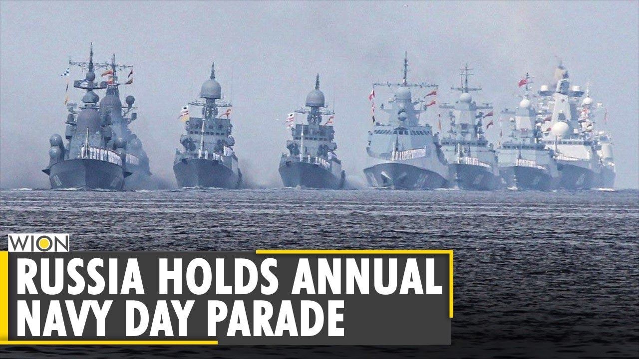 Dozens of warships & aircraft on display at Russia's Navy Day | Vladimir Putin | Latest English News