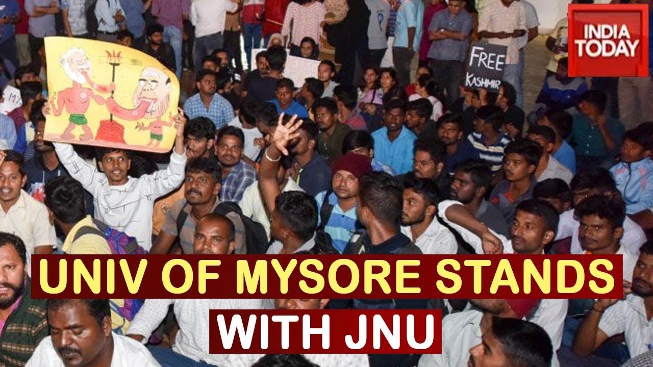 'Azadi' Chants Echo Inside University Of Mysore Campus Over JNU Brutality
