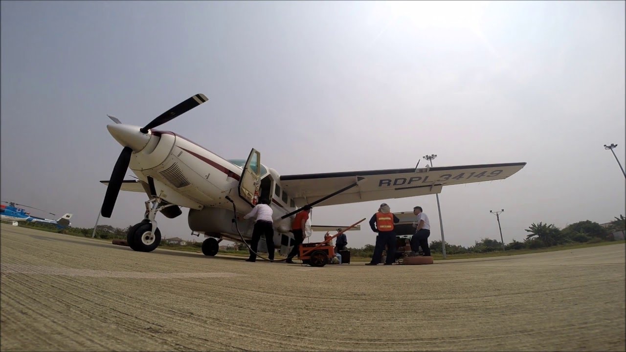Lao SKyway Cessna c208 daily preflight check