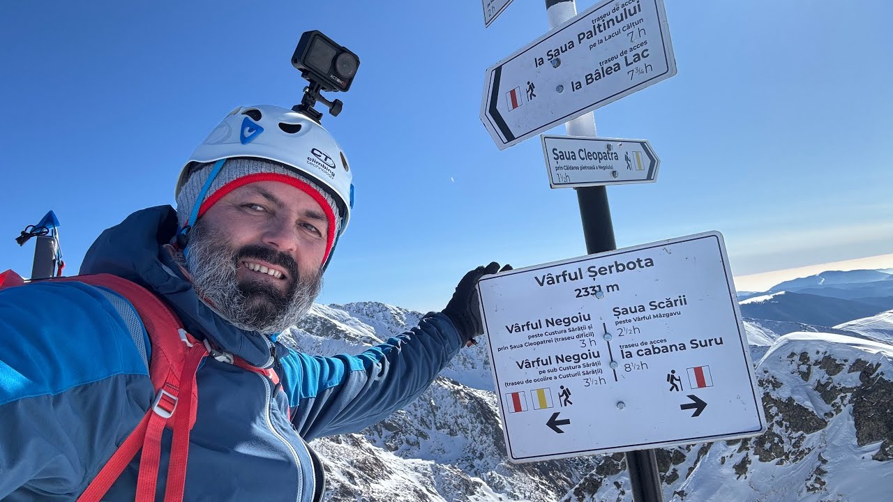 Drumetie de iarna în Munții Fagaras - Cabana Negoiu - Vf. Serbota (cu tentativa Vf.Negoiu)