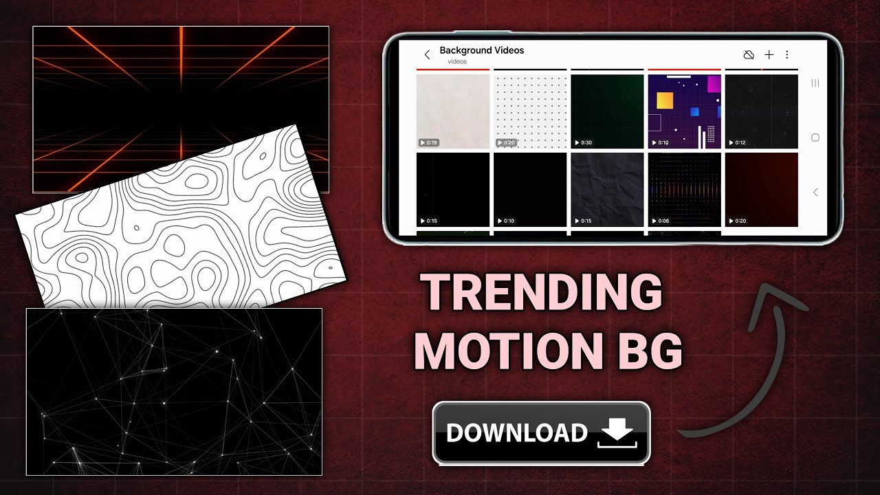 3 Ways to download 1000+ ( TRENDING ) Motion Background Videos
