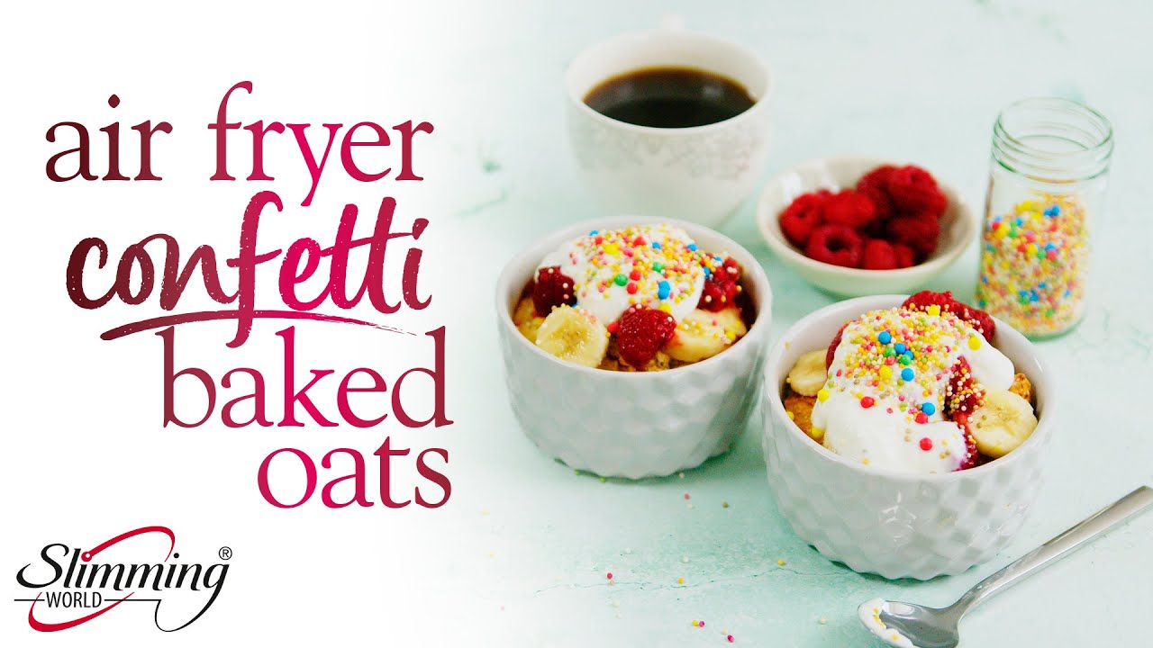 Slimming World air fryer confetti baked oats - 9 Syns (deduct 7 if using oats as Healthy Extra ‘b’ )