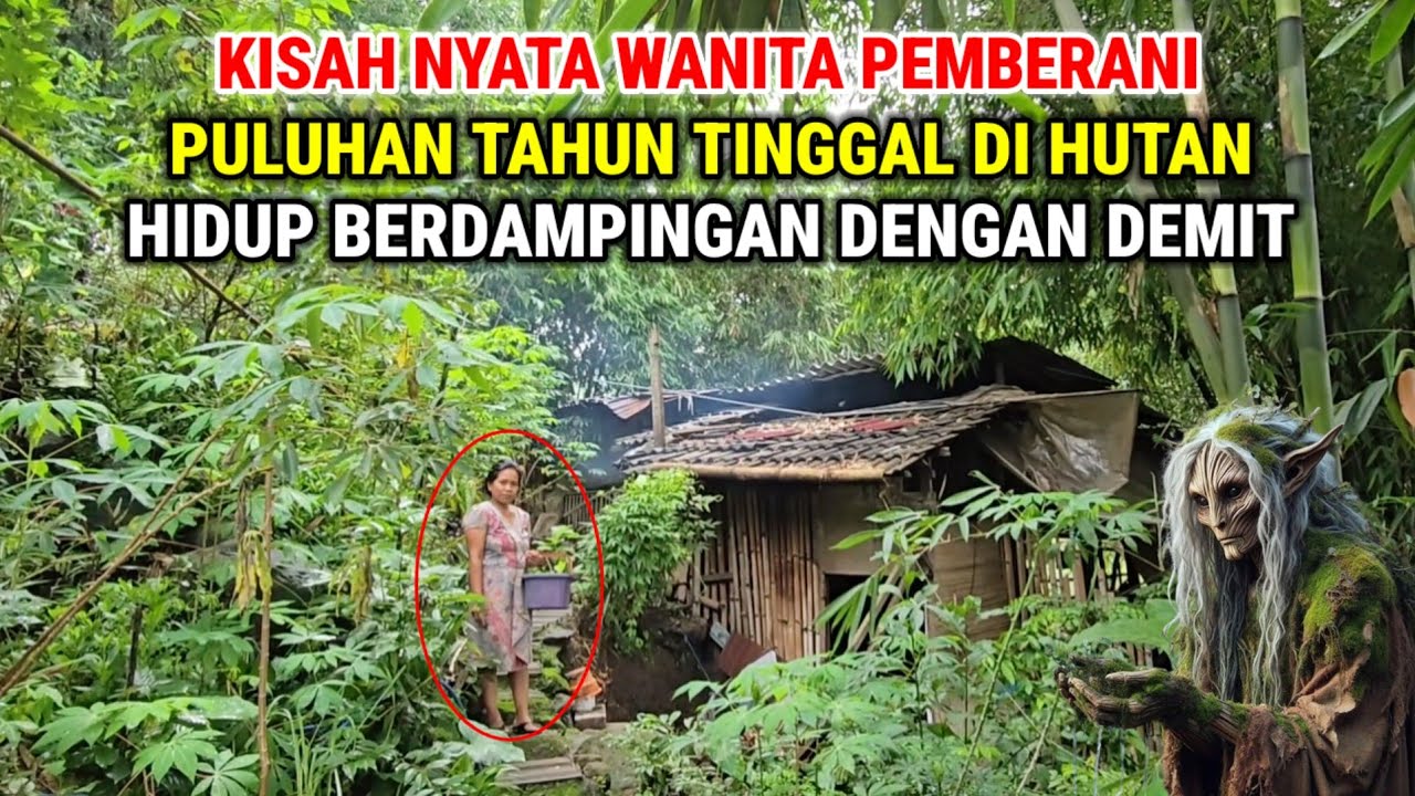 Ngeri !! Kisah Nyata Wanita Pemberani Puluhan Tahun Tinggal Dihutan Berdampingan Dengan Demit