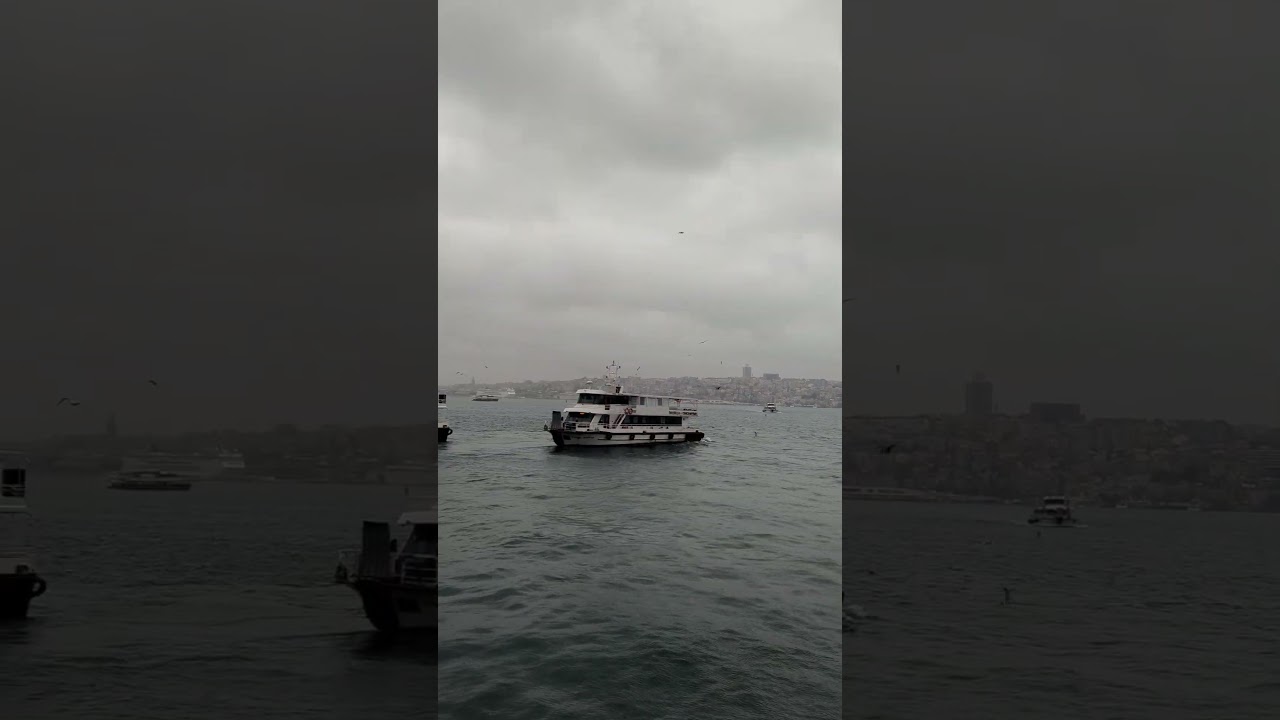 Rainy days bring peaceful vibes at Bosphorus, Istanbul. 