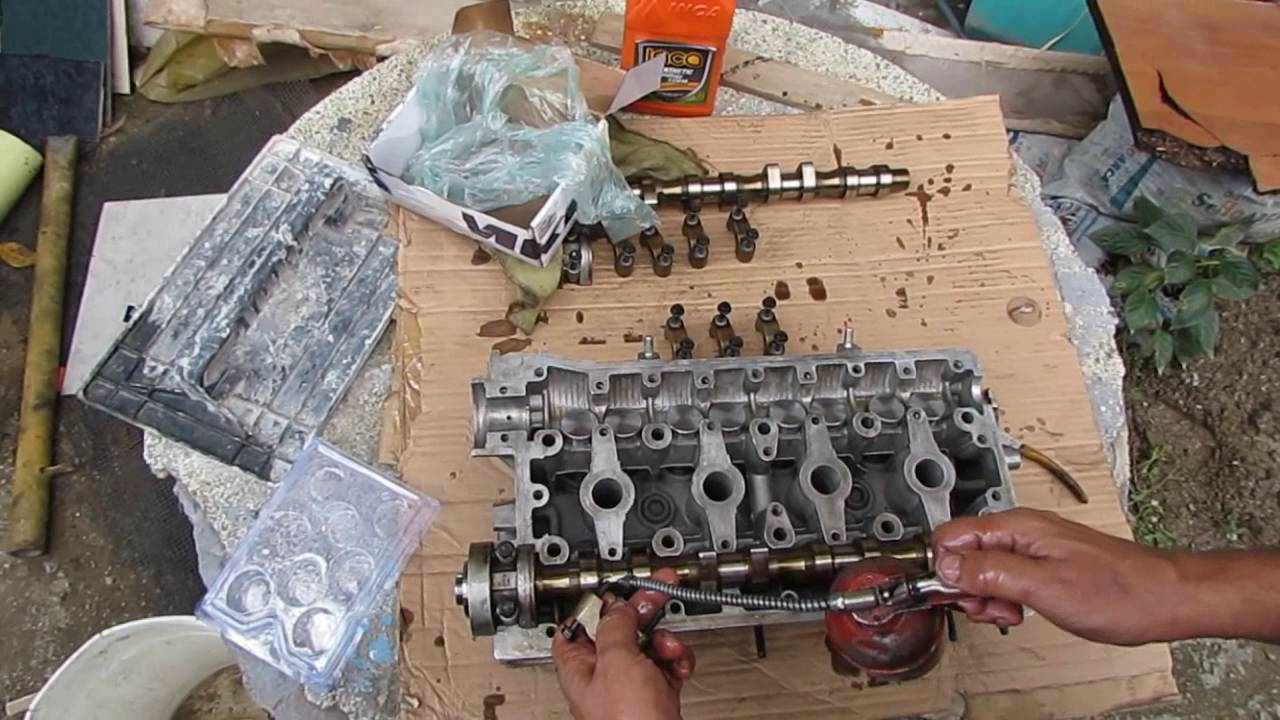 Montaje Taquetes y arbol de levas de aveo   /  Aveo  camshaft Replacement