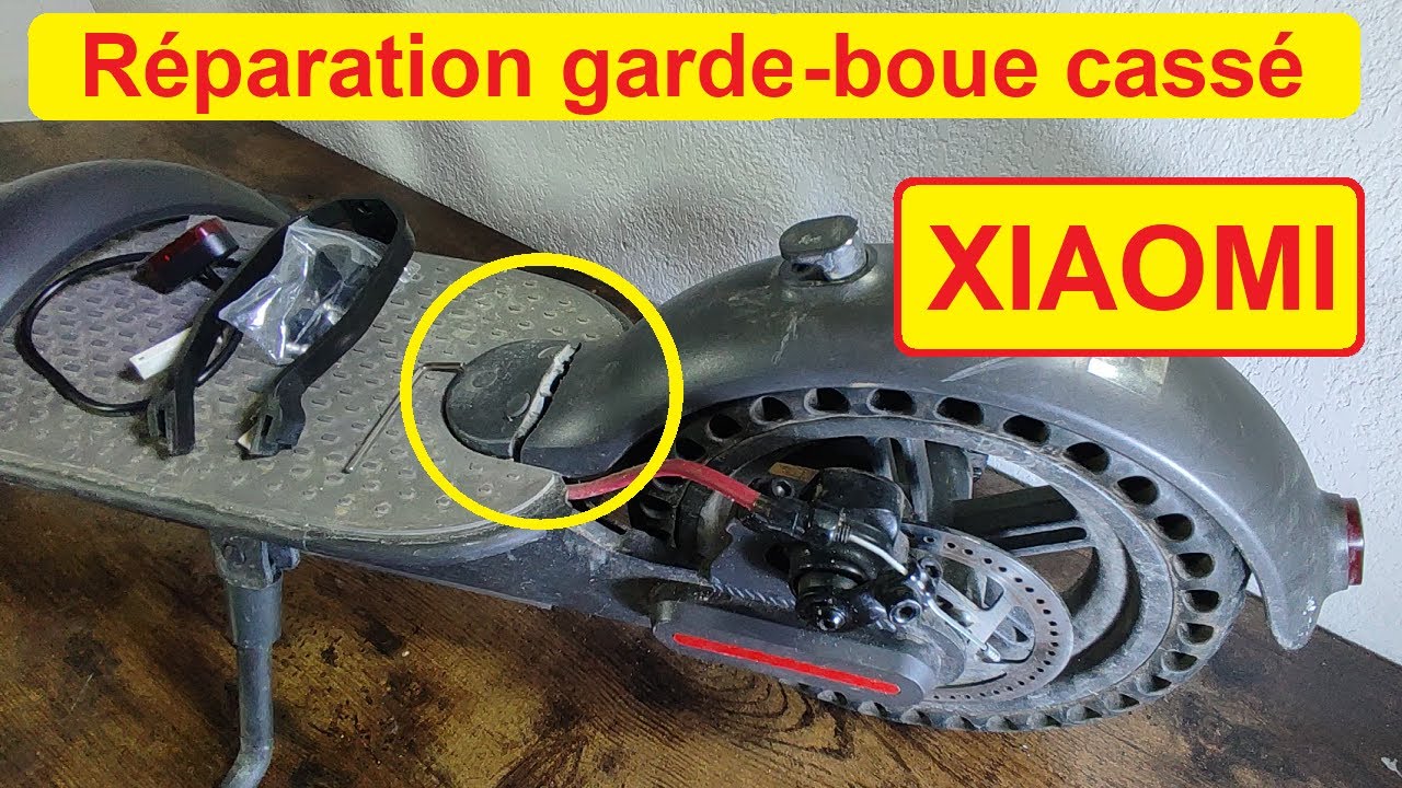 Tuto - Remplacer le garde boue et feu arrière Xiaomi M365 (1s, pro, pro2, ...)