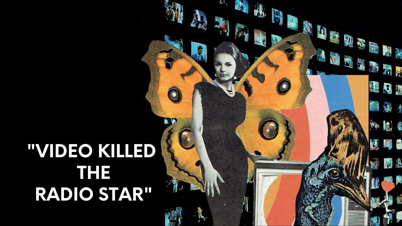Collage with me: Radio Killed the Video Star | Vintage Magazine Collage Art Making Process