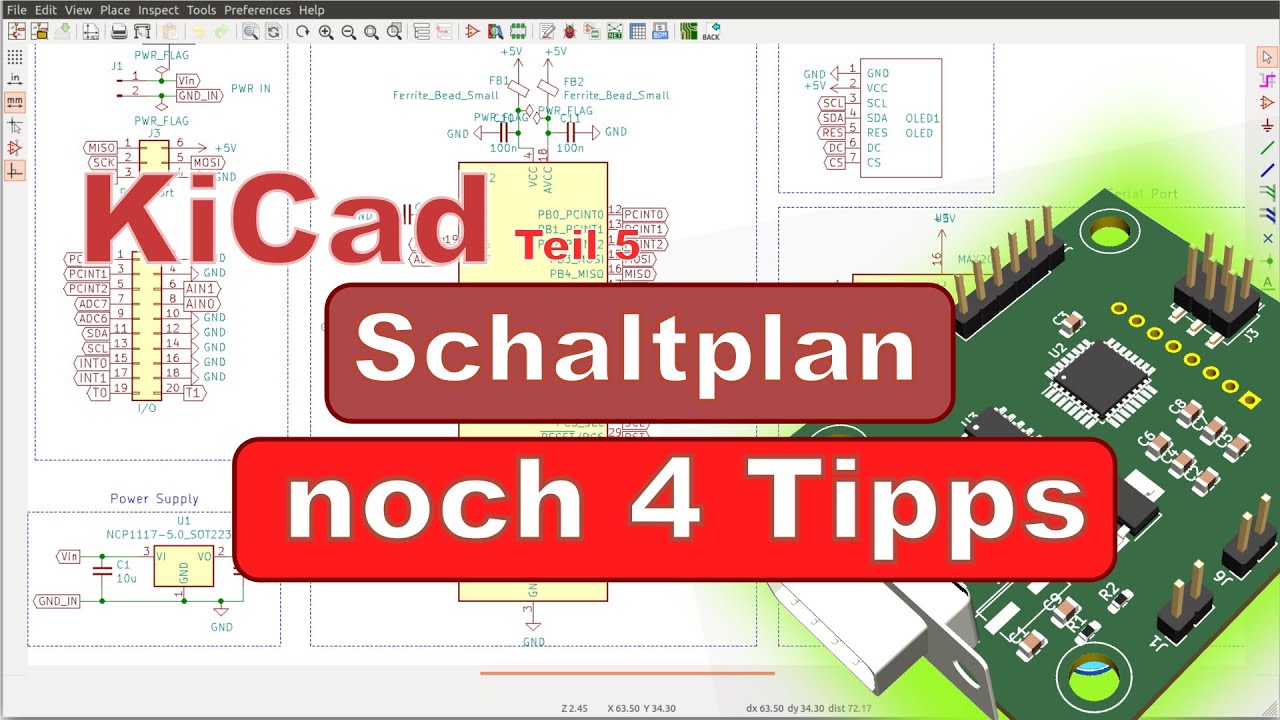 KiCAD Tutorial 5: Professionelle Schaltpläne - 4 weitere Tipps