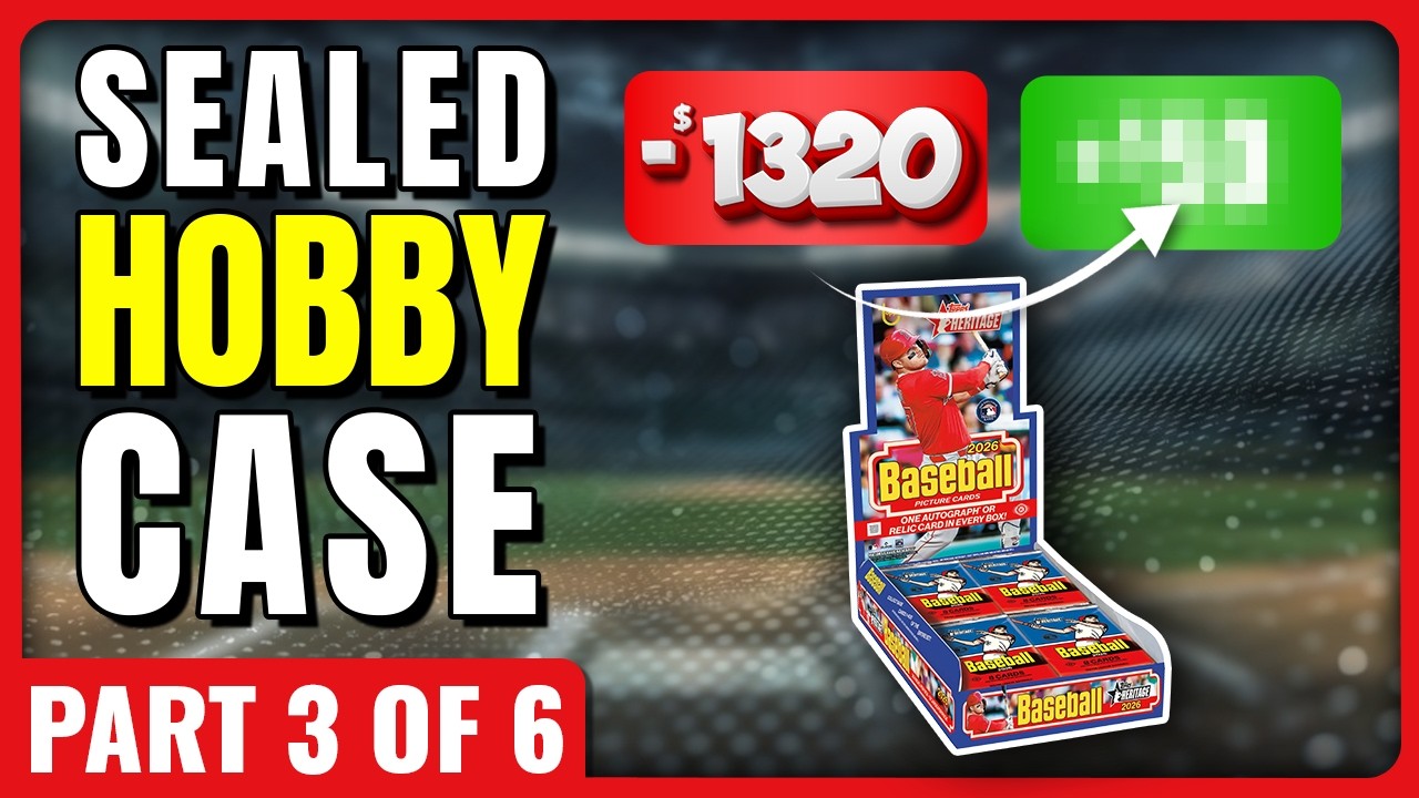 INSANE AUTO!!🚨FULL CASE PROFIT CHALLENGE🚨2026 TOPPS HERITAGE HOBBY PART 3 OF 6