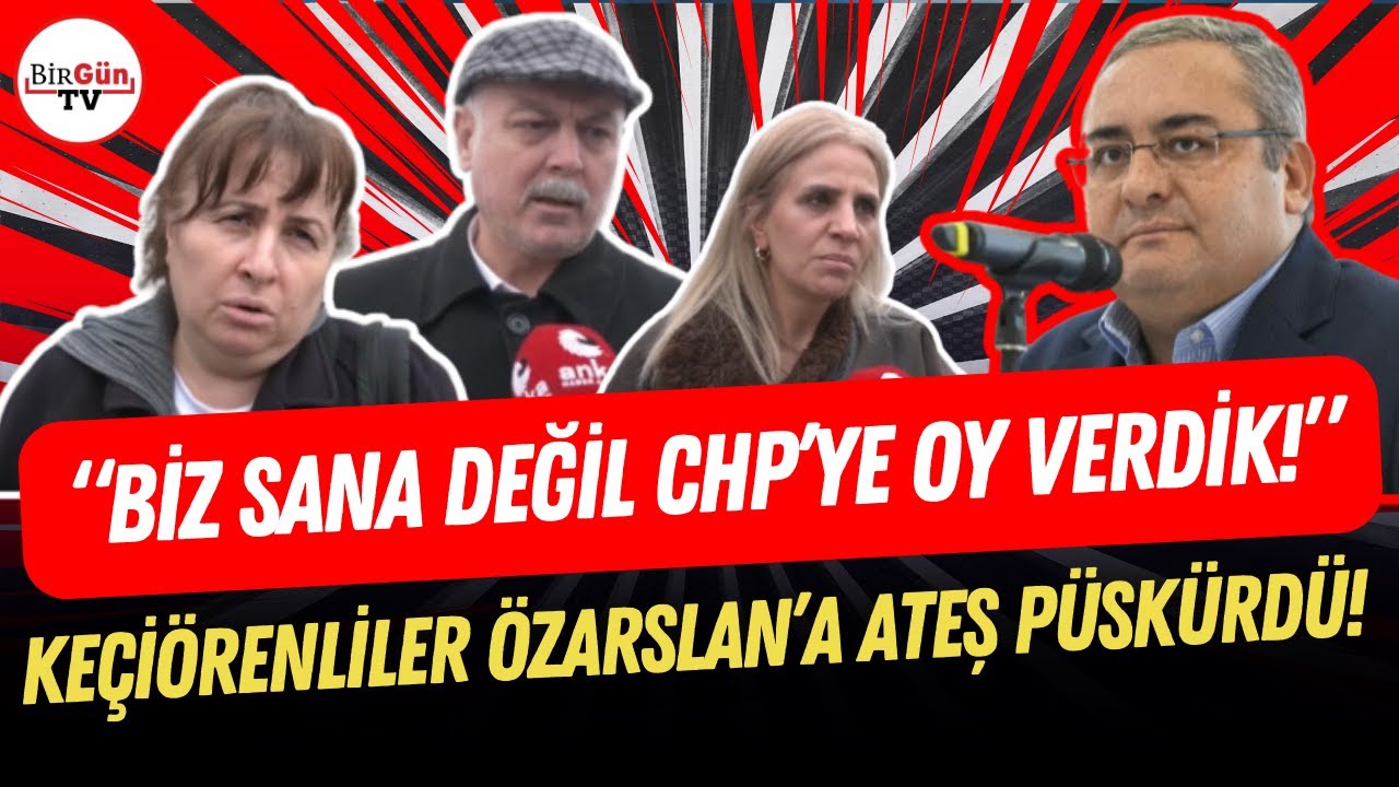 Keçiörenlilerden Mesut Özarslan'a sert çıkış: “Biz sana oy vermedik! Belediyeyi boşalt!”
