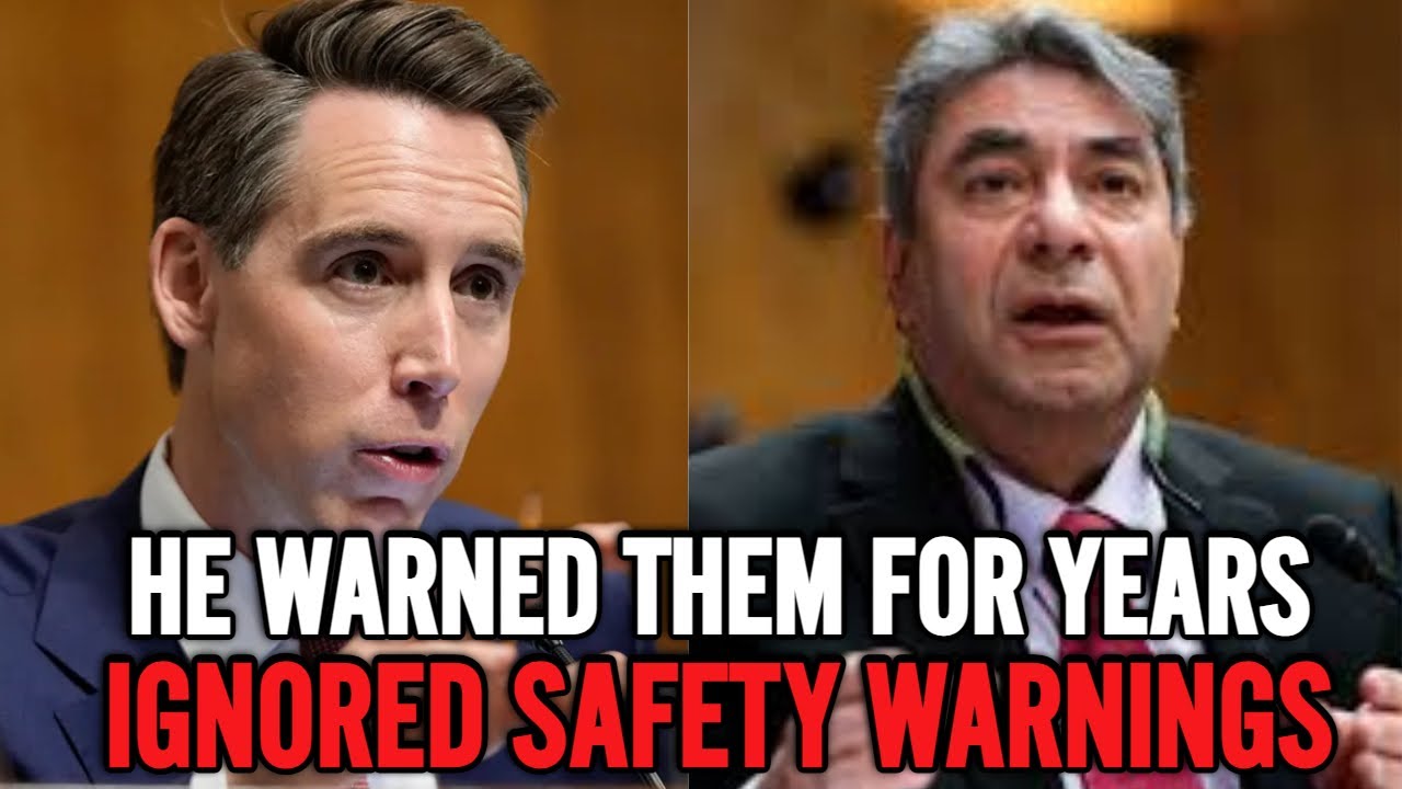 Senator Josh Hawley got raged:  Told them but Ignored Safety Warnings