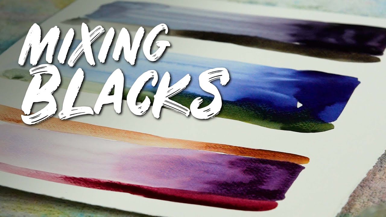 How to mix rich watercolor blacks for more interesting paintings!