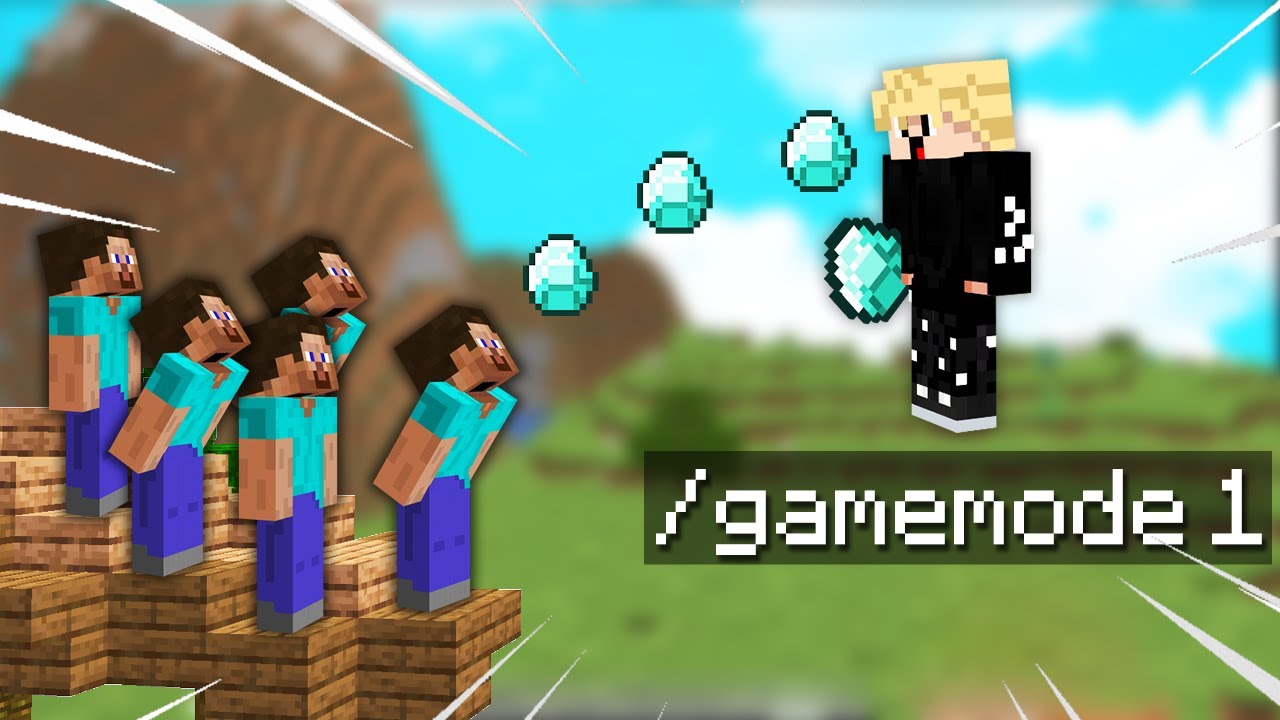 Mal som CREATIVE v Minecraft Minihr&aacute;ch na Qplayi - Trolling