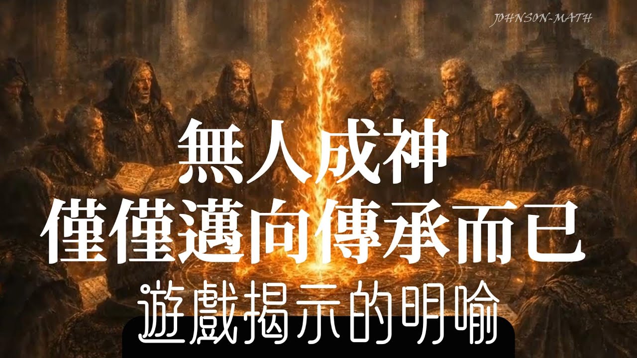 無人成神－步向傳承而已－選拔中間某一步沒上車的人，基本上斷絕了後續的任何傳承，使得被選剩下的人很難有二次參與的機會...