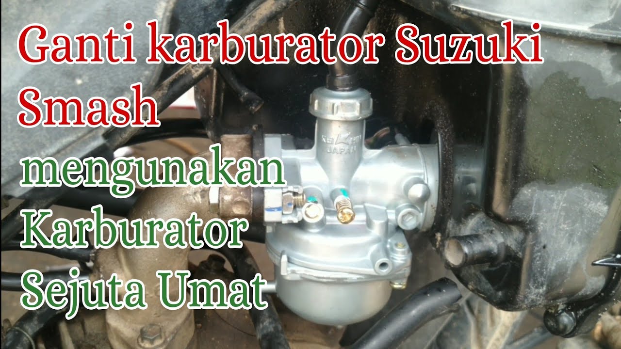 Pasang karburator supra ke suzuki smash.