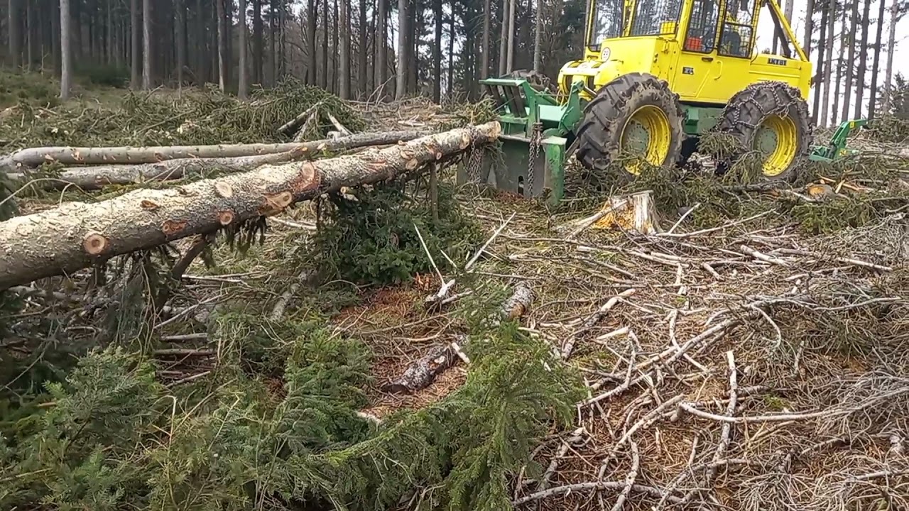 lkt 81 turbo orvex ťažba zelených smrekov 2čast