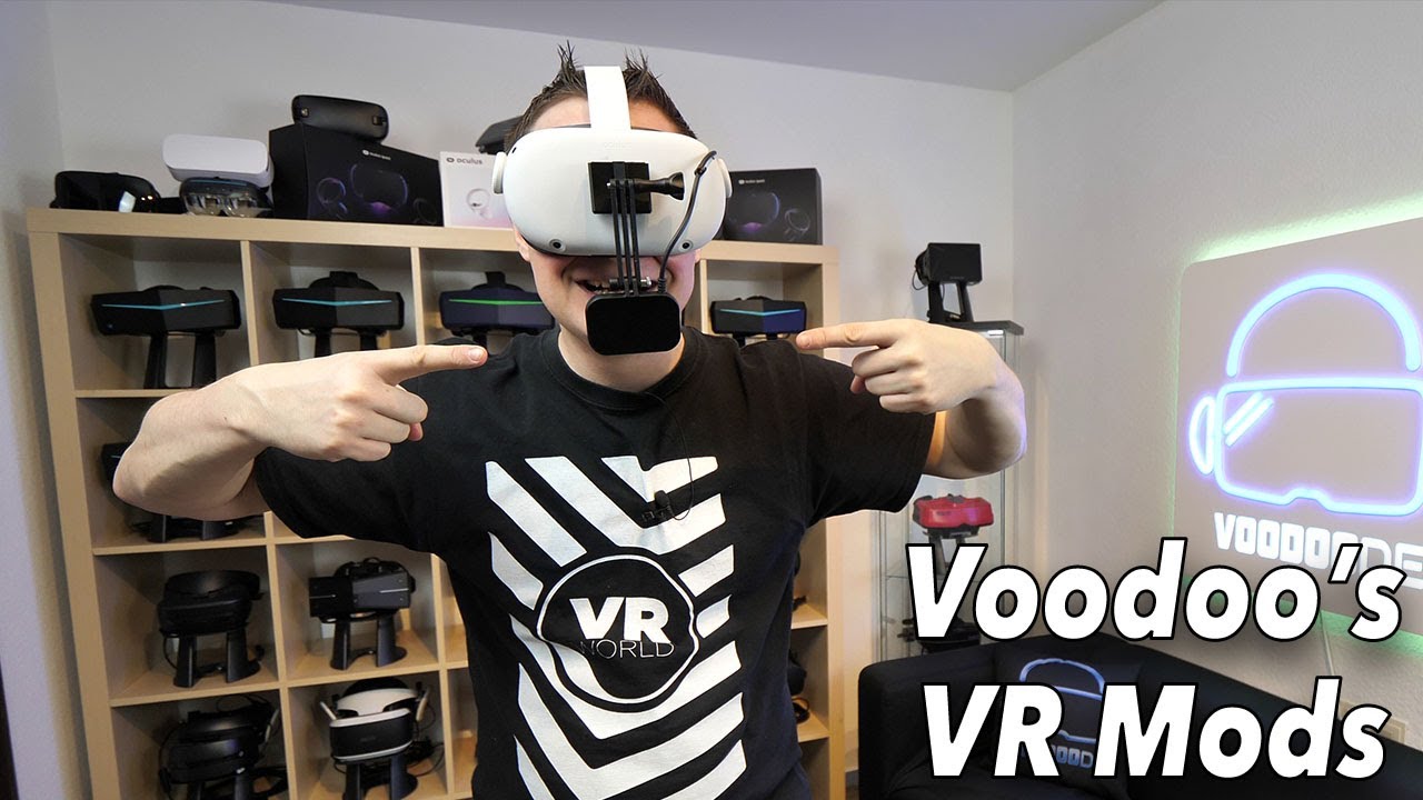 Voodoo's VR Mods: The universal HTC Vive Facial Tracker mount for all VR headsets!