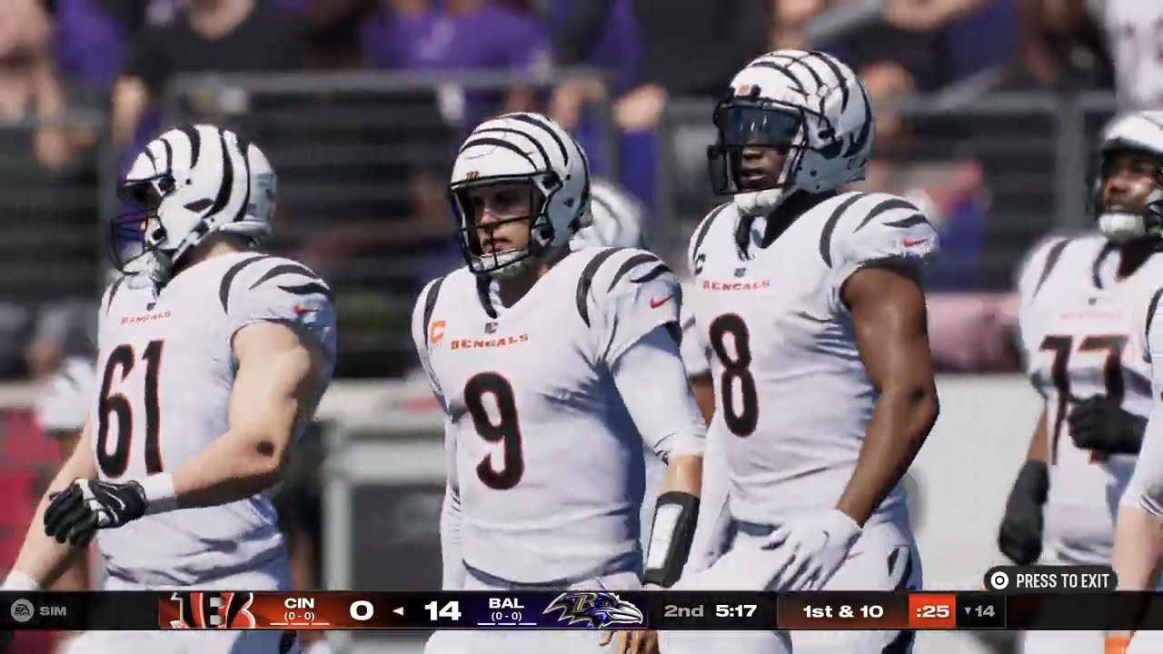 2027: Week 1 - Bengals vs. Ravens 1st Half