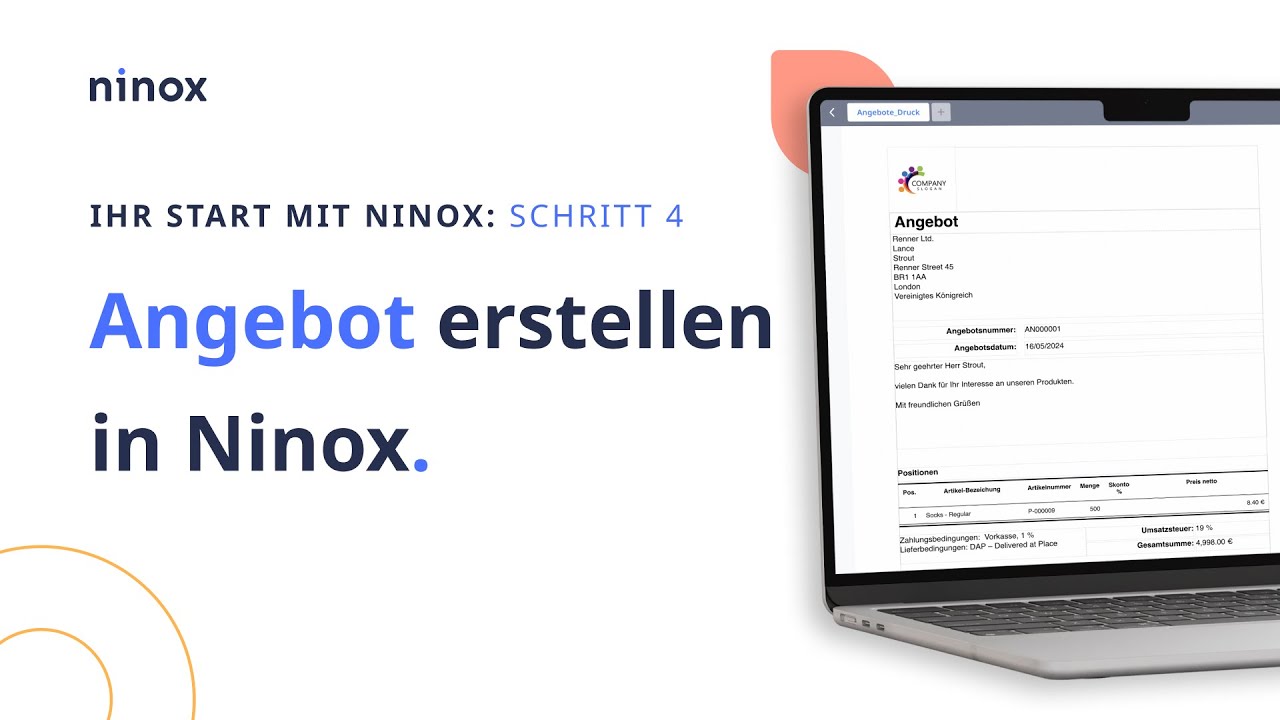 Angebote & Dokumente erstellen | Ninox Tutorial - Schritt 4