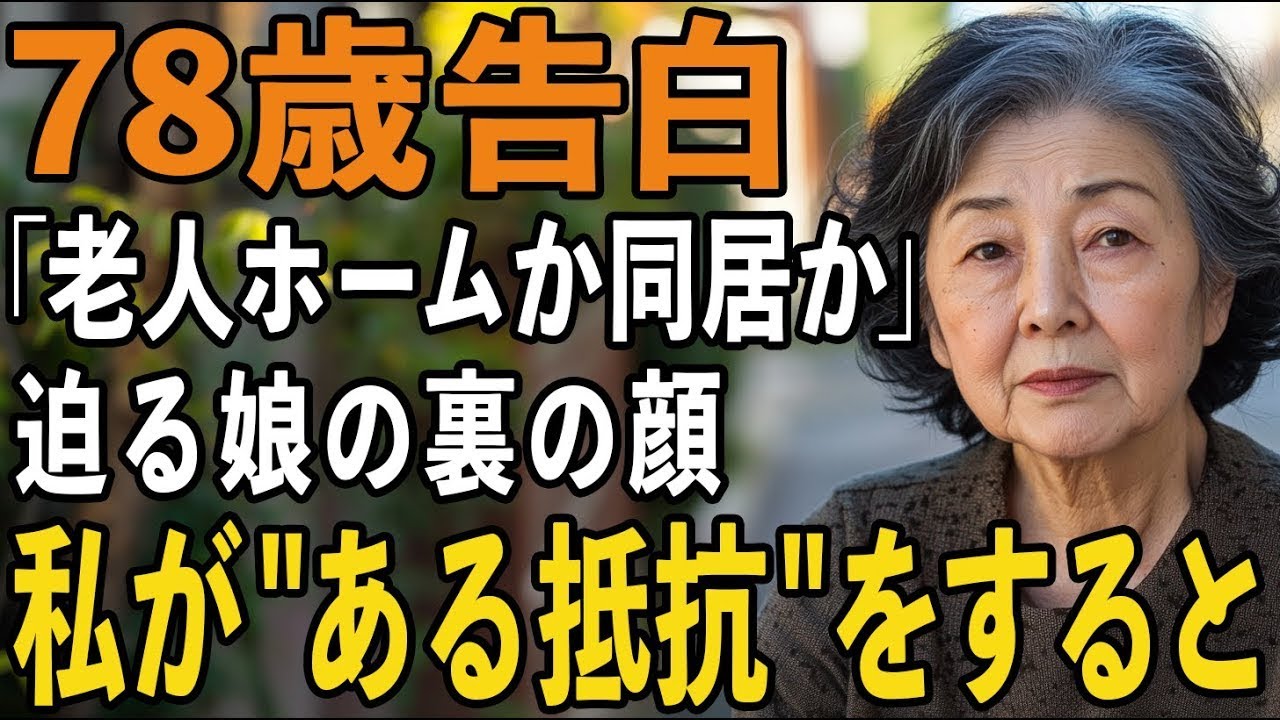 「老人ホームか同居か」と迫る娘。選んだ答えに激怒した娘は突然豹変…。財産を狙う本当の目的に気づいた78歳母の最後の抵抗【60代以上の方へシニアライフ】