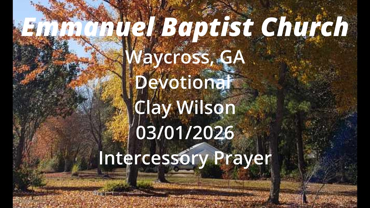 03/01/2026 Devotional - Intercessory Prayer; Ruth 4:1