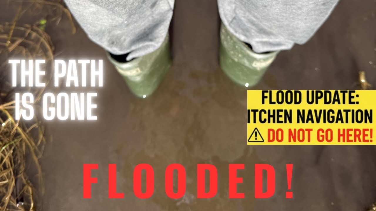 Walking the Flooded Itchen Navigation | Extreme River Levels in Hampshire