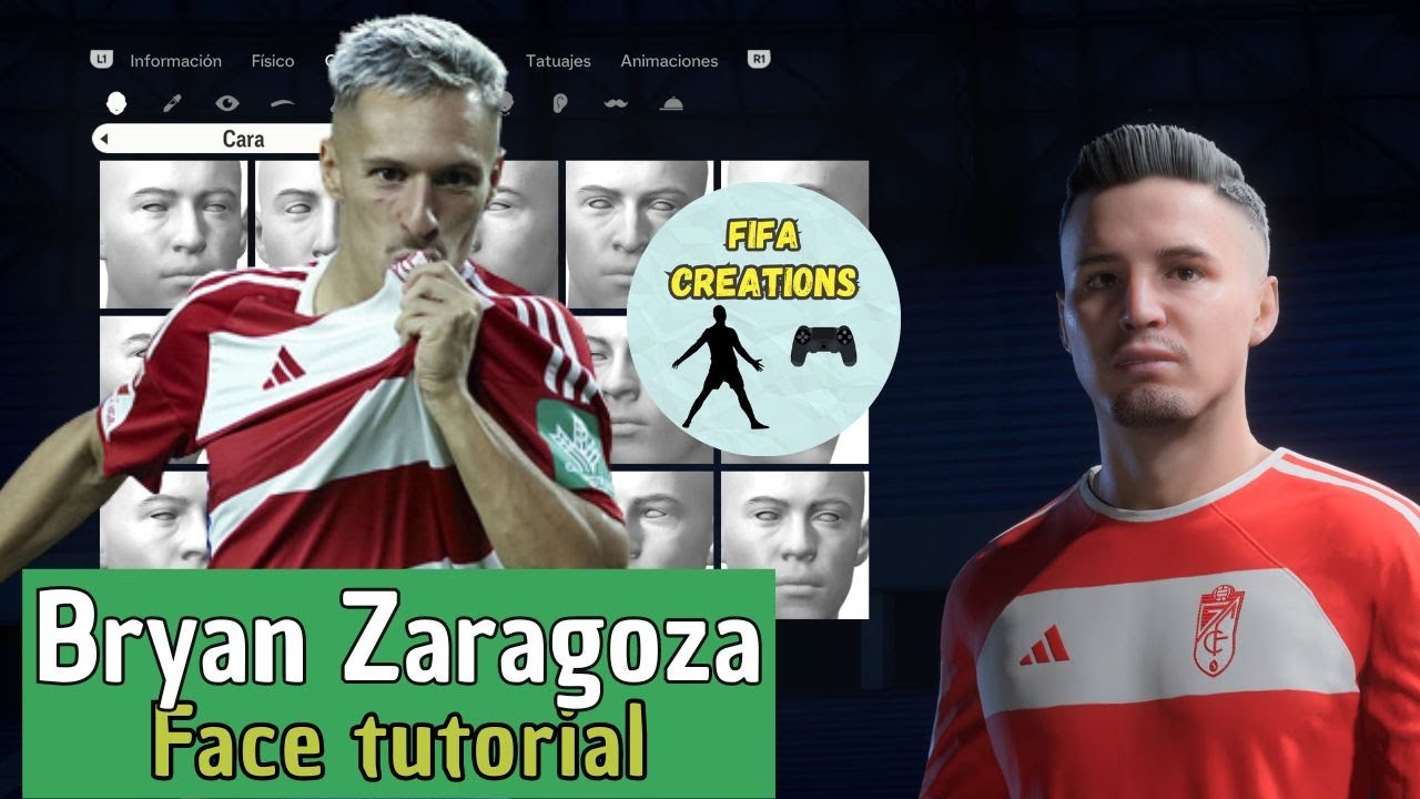 CÓMO CREAR a BRYAN ZARAGOZA en EA FC 24 - FACE TUTORIAL (Clubes pro, Modo manager)
