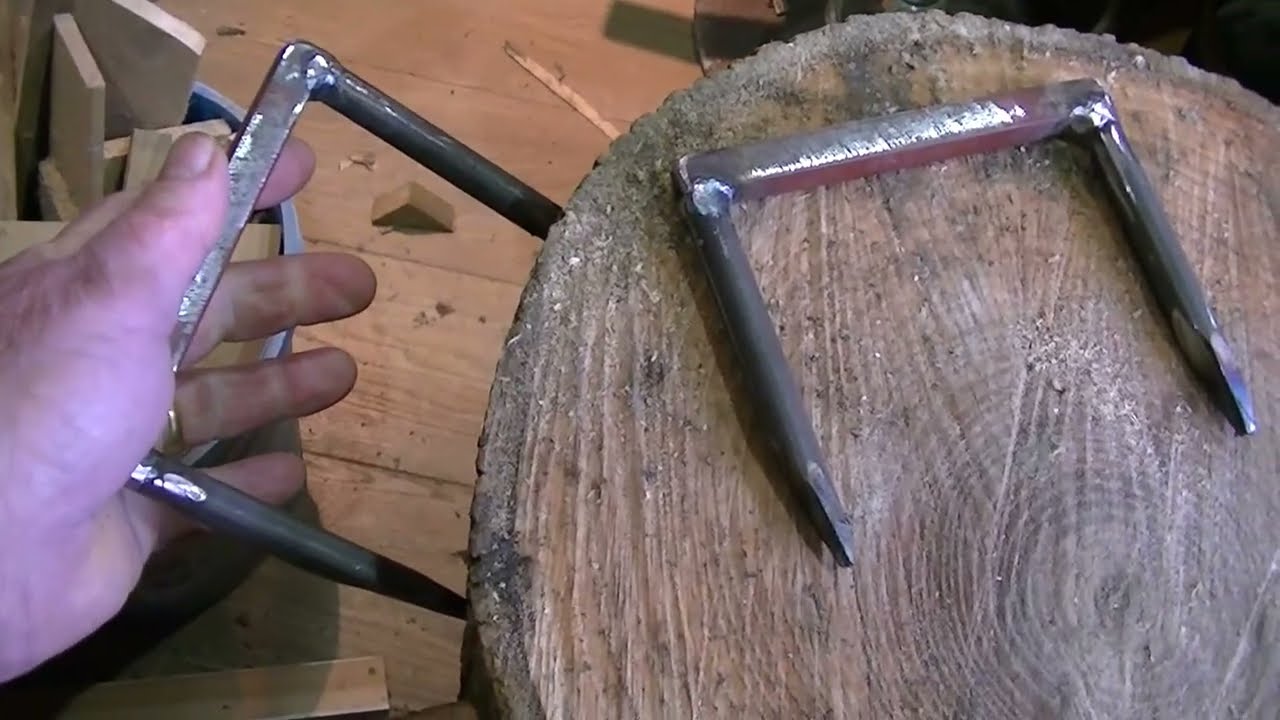 Making a solid  Axe block for spoon carving .