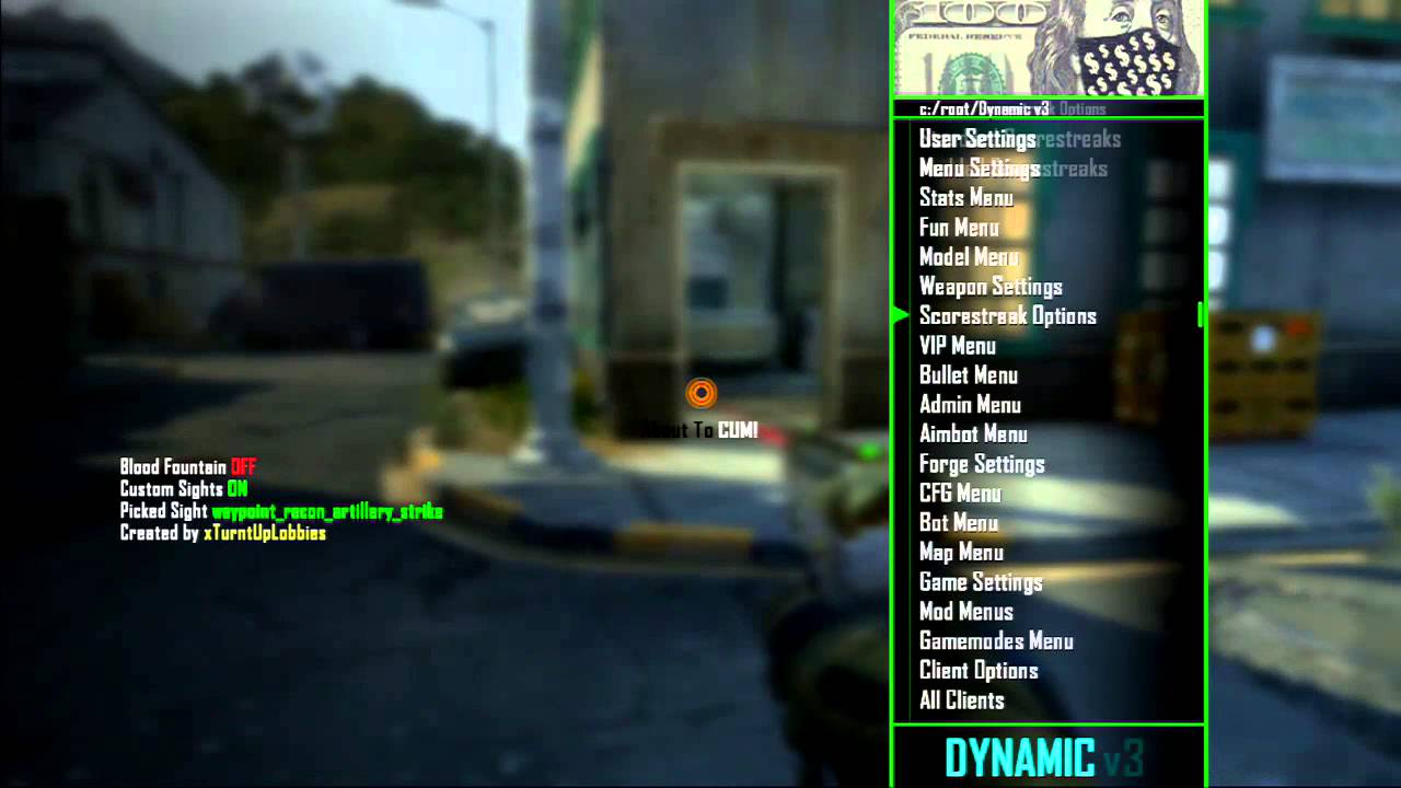 [PS3] Dynamic V3.3 Black Ops 2 GSC Mod Menu [1.19