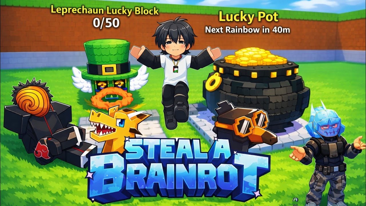 لايف روبلوكس ماب steel a brainrot gold event 🪙💰