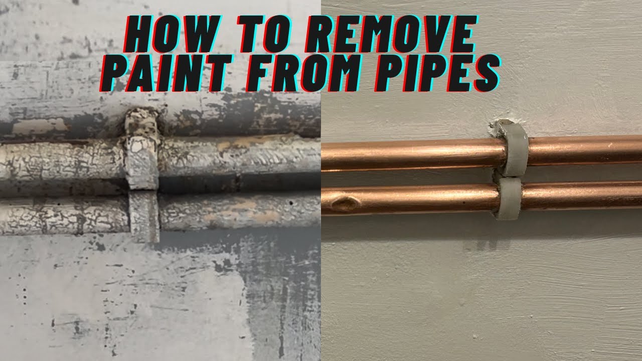 How to Remove Stubborn Paint from Pipes |Exposing Copper Pipes.