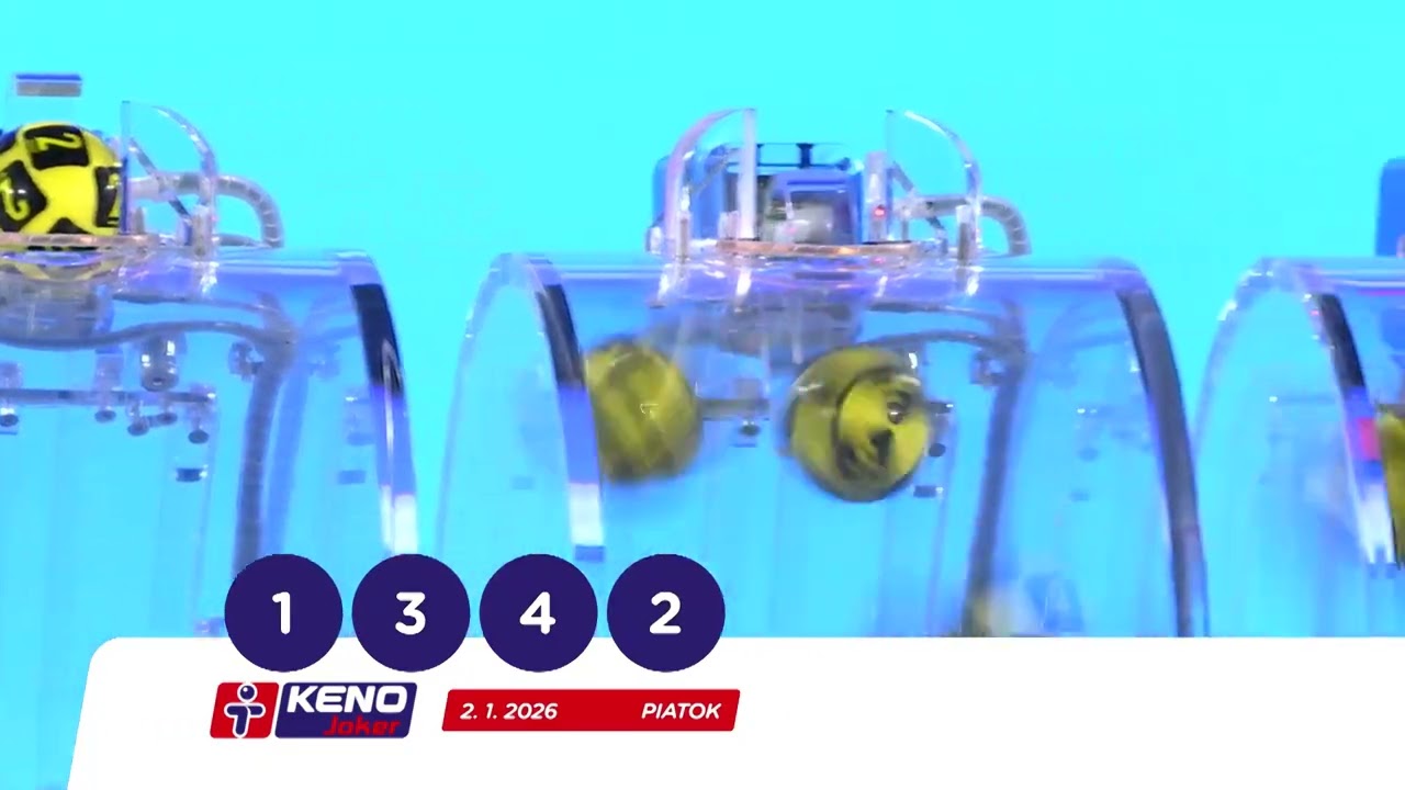 Žrebovanie TIPOS 02. 01. 2026 - LOTO, LOTO 5 z 35, KENO 10, V&scaron;etko alebo nič