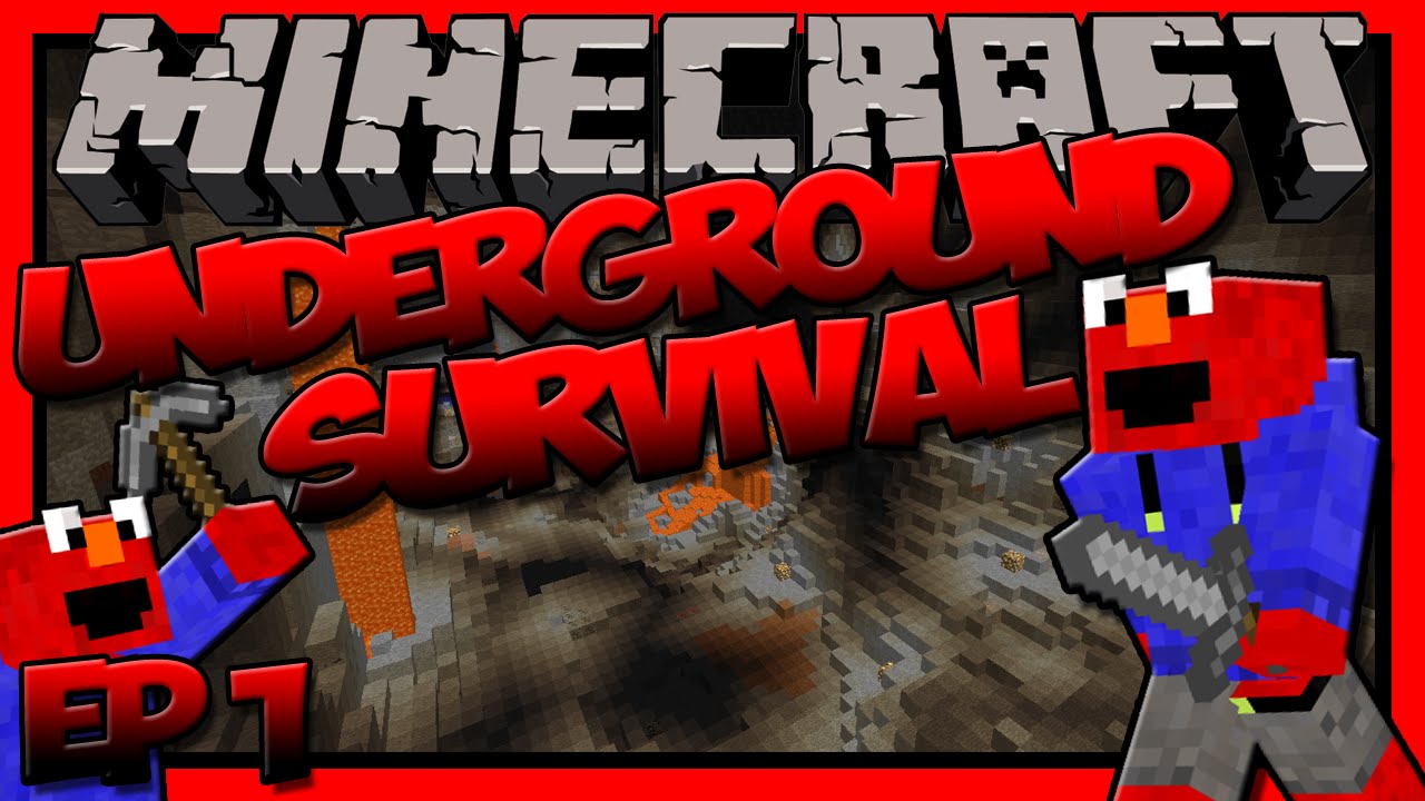 Minecraft: Underground Survival- Too Many Mobs! (Ep1)