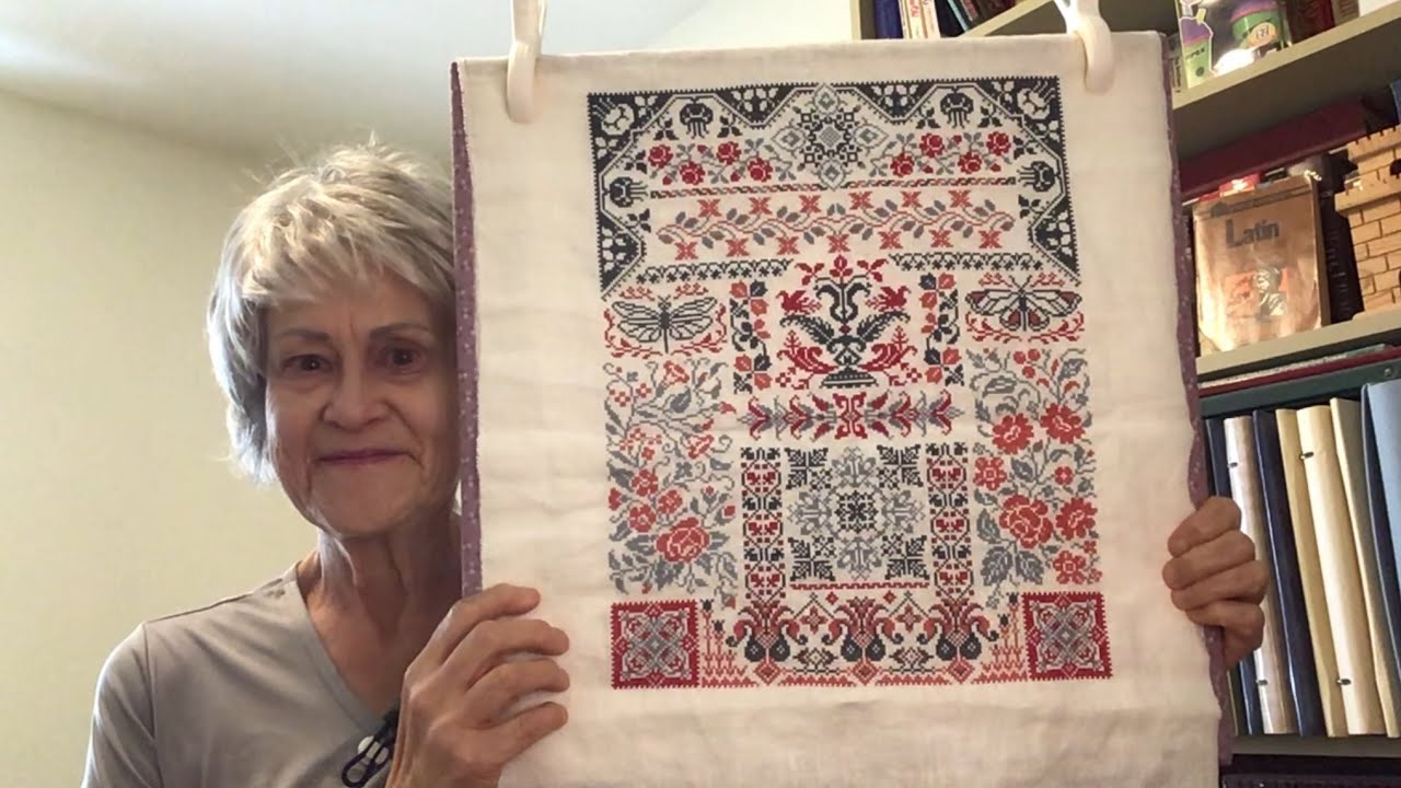 Flosstube #14:  July stitching, lots of Carolyn Mannings and hoop talk!